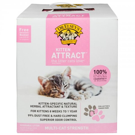 17294c000 Наполнитель для кошачьего туалета Dr.Elsey's Kitten Attract для котят 9.08 кг