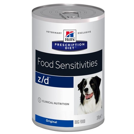 17440c000 Hill's Prescription Diet z/d Food Sensitivities влажный диетический корм для собак для поддержания здоровья кожи и при пищевой аллергии - 370 г