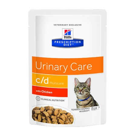 17509c000 Hill's Prescription Diet c/d Multicare Urinary Care влажный диетический корм для кошек для поддержания здоровья мочевыводящих путей с курицей - 85 г