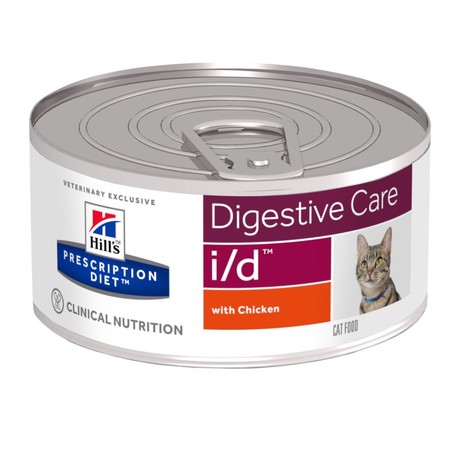 17511c000 Hill's Prescription Diet i/d Digestive Care влажный диетический корм для кошек для поддержания здоровья ЖКТ с курицей - 156 г