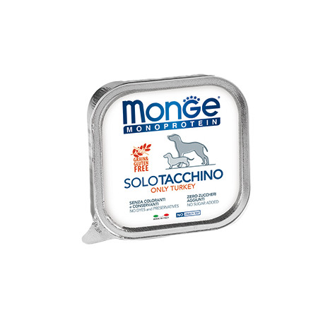 Monge Dog Monoproteico Solo паштет для собак из индейки 150 гр х 24 шт