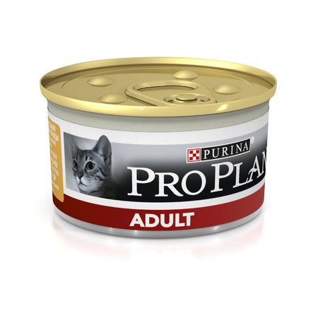 Влажный корм Purina Pro Plan для взрослых кошек с курицей в консервах - 85 г