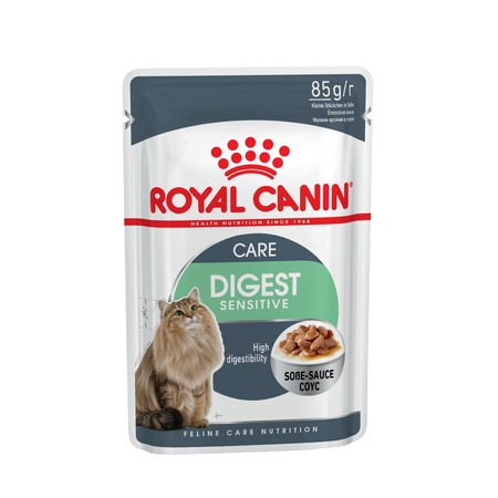 18078c000 Royal Canin Digest Sensitive влажный корм в пауче для взрослых домашних кошек с чувствительным пищеварением 12 шт х 85 гр