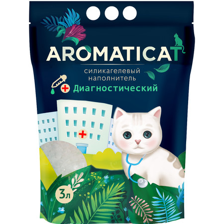 AromatiCat Силикагелевый наполнитель ДИАГНОСТИЧЕСКИЙ с гранулами-индикаторами pH - 3 л