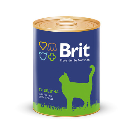 Brit Premium Beef для кошек всех пород с говядиной - 0