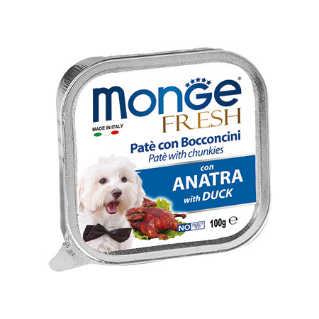 Monge Dog Fresh консервы для собак утка 100 гр х 32 шт