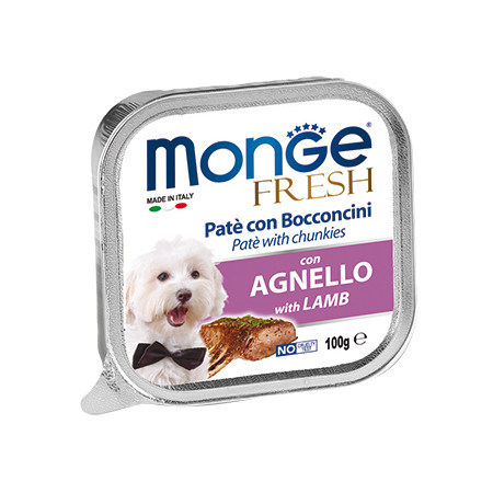 Monge Dog Fresh консервы для собак ягненок 100 гр х 32 шт