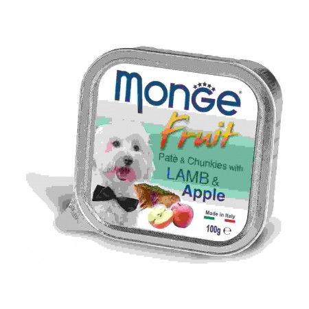 Monge Dog Fresh консервы для собак ягненок с яблоком 100 гр х 32 шт