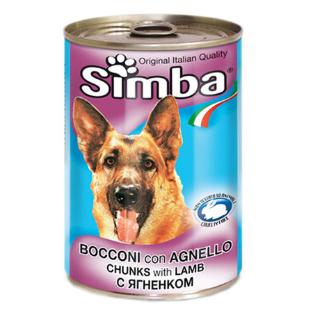 Simba Dog консервы для собак кусочки ягненок 415 гр х 24 шт
