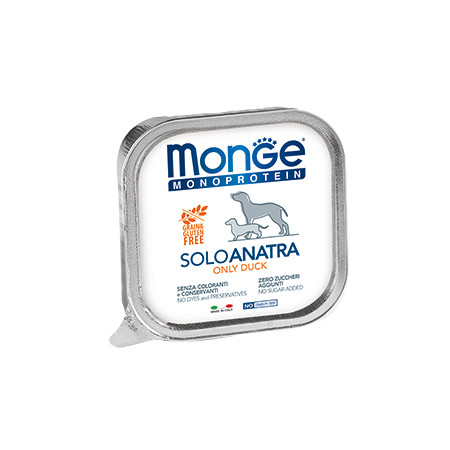 Monge Dog Monoproteico Solo консервы для собак паштет из утки 150 г х 24 шт