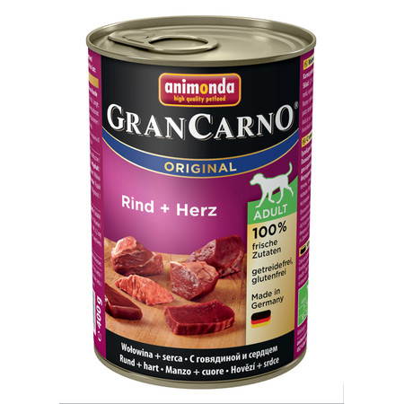Animonda Gran Carno Original Adult с говядиной и сердцем - 400 гр х 6 шт