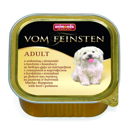 Animonda Vom Feinsten Adult / Анимонда Вомфейнштейн Эдалт для собак с говядиной и картофелем 150 гр х 22 шт.(консервы)