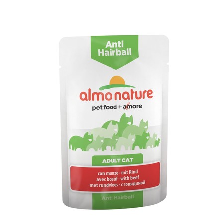 18826c000 Almo Nature Functional Adult Cat Anti-Hairball with Beef