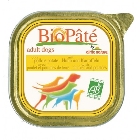 18843c000 Almo Nature Daily Menu Adult Dog Bio Pate Chicken&Potatoes