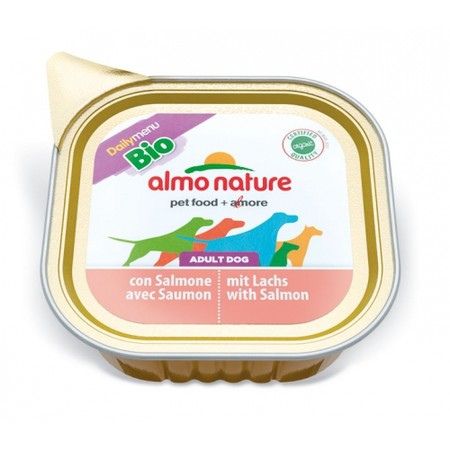 18845c000 Almo Nature Daily Menu Adult Dog Bio Pate Salmon