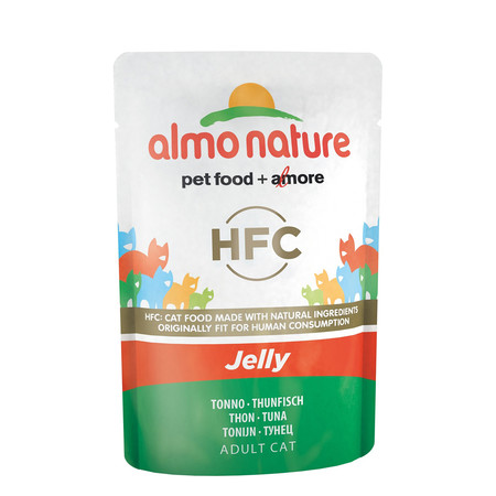 18907c000 Almo Nature Classic Nature Jelly Adult Cat Tuna паучи для взрослых кошек с тунцом в натуральном желе - 55 г