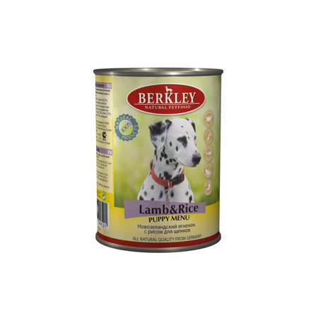 Berkley Puppy Menu Lamb & Rice