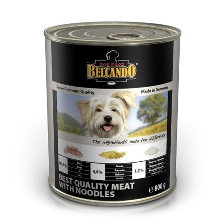 19092c000 Консервы для собак Belcando Super Premium с отборным мясом и лапшой - 800 г