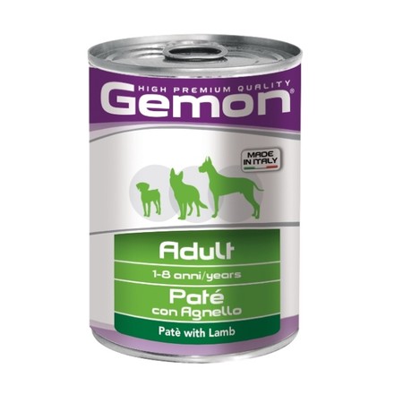 Gemon Dog консервы для собак паштет ягненок - 400 гр х 24 шт