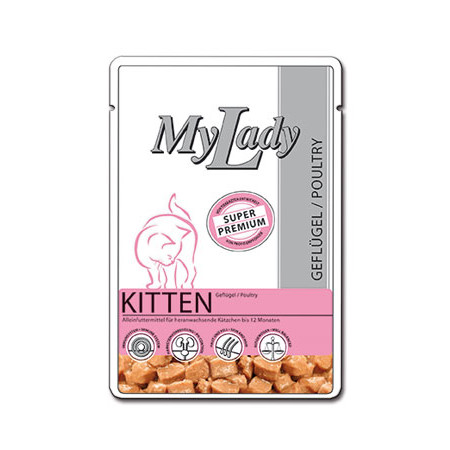 19243c000 Паучи Dr. Alder's My Lady Kitten для котят и беременных и кормящих кошек с мясом курицы 85 гр х 24 шт