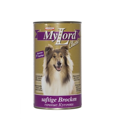 Консервы Dr. Alder's My Lord Classic для взрослых собак с биотином