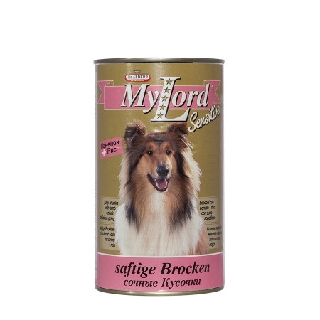 Консервы Dr. Alder's My Lord Classic Sensitiv для взрослых собак с чувствительным пищеварением и склонным к аллергии c биотином