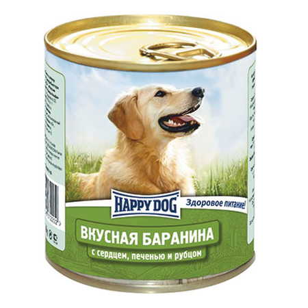 19271c000 Влажный корм Happy Dog Вкусная Баранина с сердцем