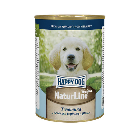 Влажный корм Happy Dog для щенков с телятиной