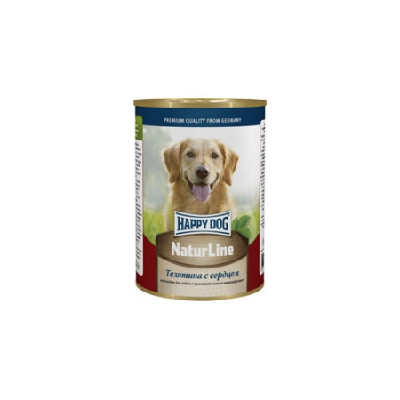 Влажный корм Happy Dog для собак с телятиной и сердцем - 400 г
