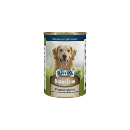 Влажный корм Happy Dog для взрослых и пожилых собак с ягненком и рисом - 400 г