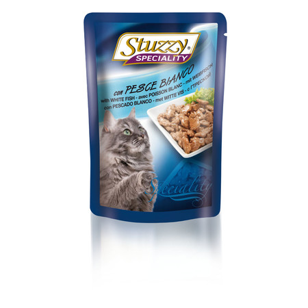 STUZZY SPECIALITY CAT для кошек в паучах с треской - 100 гр 24 шт