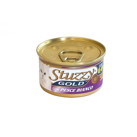 19487c000 STUZZY GOLD для кошек мусс из белой рыбой - 85 гр 24 шт