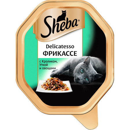 19590c000 Sheba Delicatesso патэ для кошек с кроликом