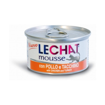 LECHAT КОНСЕРВЫ ДЛЯ КОШЕК КУРИЦА/ИНДЕЙКА 85 гр х 24 шт