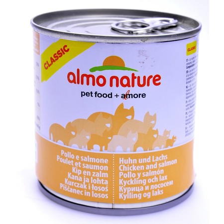 Almo Nature Classic Adult Cat Salmon&Chicken 12 шт х 280 г
