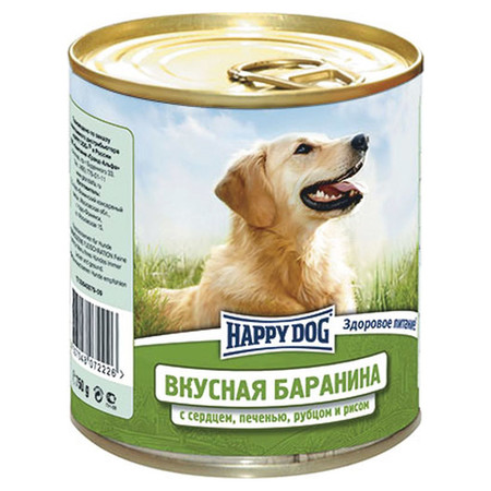 22059c000 Влажный корм Happy Dog Вкусная Баранина с рисом