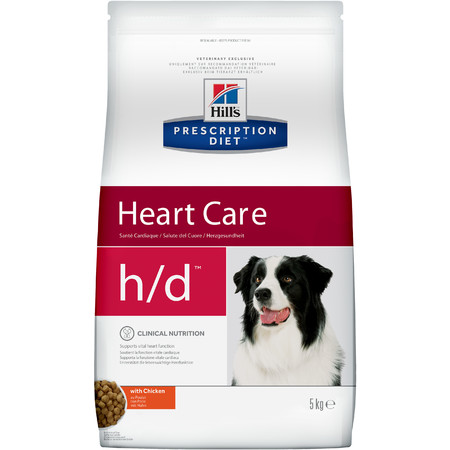 2259c000 Hill's Prescription Diet Heart Care сухой диетический корм для собак для поддержания здоровья сердца с курицей - 5 кг