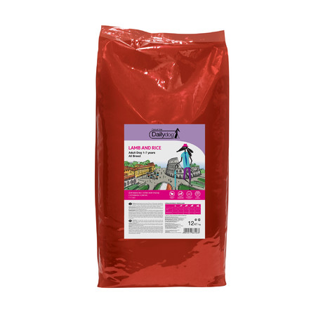 23120c000 Dailydog Adult All Breed сухой корм для взрослых собак всех пород с ягненком и рисом - 12 кг