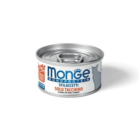 23190c000 Консервы Monge Cat Monoprotein для взрослых кошек с индейкой - 80 г