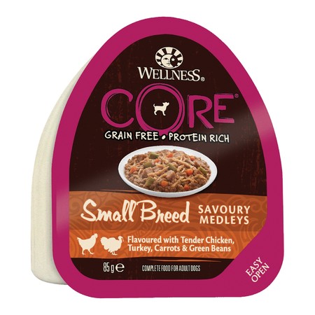 Влажный корм Wellness Core для собак мелких пород аппетитное попурри из нежного куриного филе с индейкой