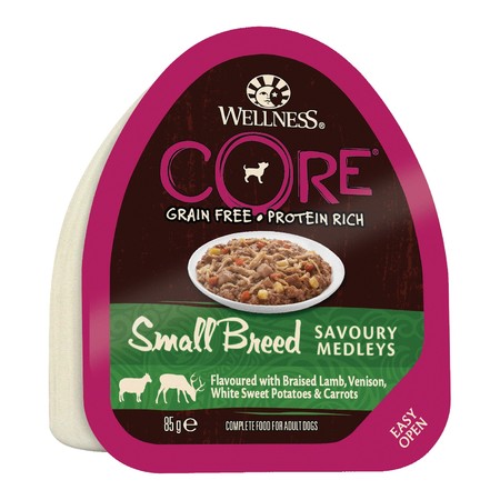 Влажный корм Wellness Core для собак мелких пород аппетитное попурри из баранины и оленины