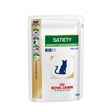 Влажный корм Royal Canin Satiety Weight Management для взрослых кошек при ожирении в паучах - 85 г