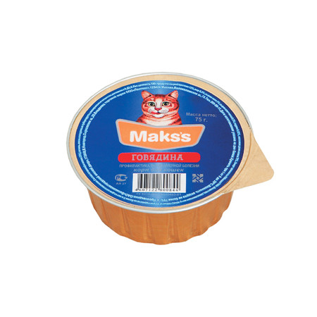24301c000 Влажный корм Maks's для кошек с говядиной - 75 г