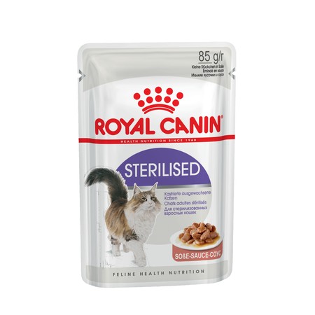 25194c000 Влажный корм Royal Canin Sterilised для стерилизованных кошек кусочки в соусе - 85 г