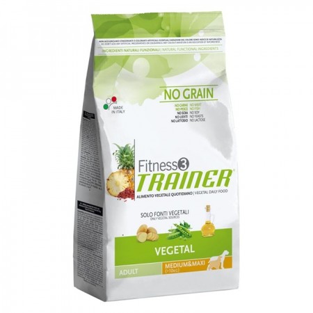 Trainer Fitness3 No Grain Medium/Maxi Adult Vegetal вегетарианское питание для взрослых собак 12