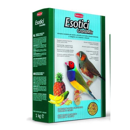 Корм Padovan Grandmix esotici для экзотических птиц комплексный основной - 1 кг