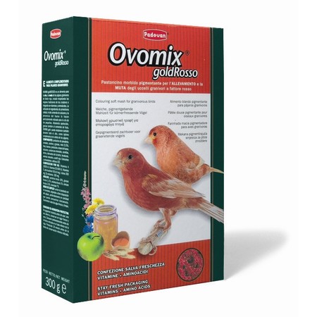 Корм Padovan Ovomix Gold rosso для птенцов с красным оперением комплексный яичный - 1 кг