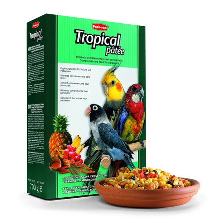 Корм Padovan Tropical patee для средних попугаев комплексный фруктовый - 0