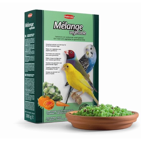 Корм Padovan Melange vegetable для птиц дополнительный с овощами - 300 г