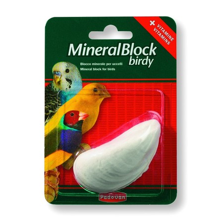Минеральная добавка Padovan Mineralblock birdy для декоративных птиц минеральный блок - 20 г